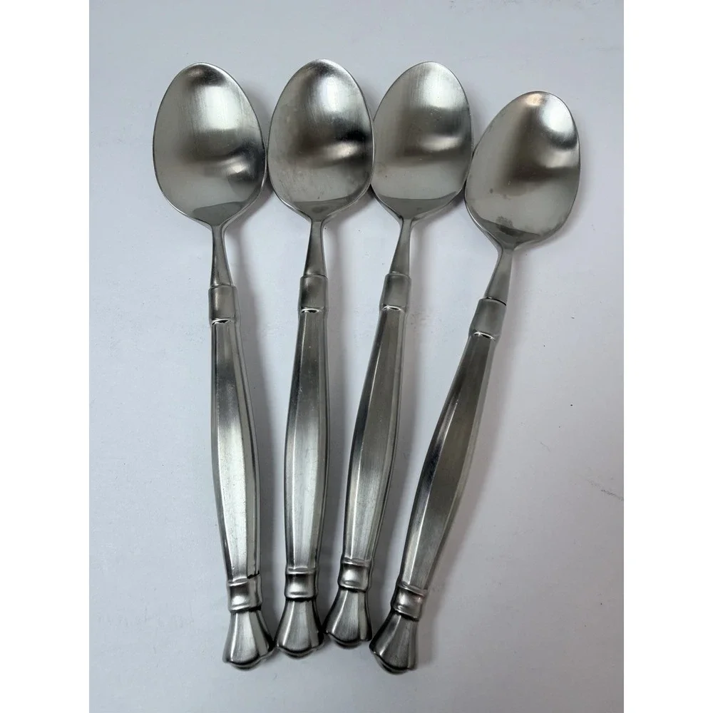 4 - Oneida ACT II / ACT 2 Satin Cube Mark Stainless Flatware 6 1/2